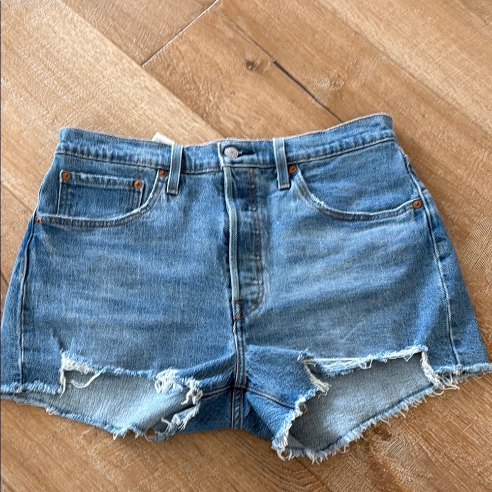 Denim Distressed Women's Shorts